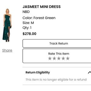 NBD green cocktail dress